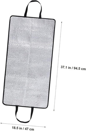 Fire Resistant AC Unit Protective Cover, Aluminum Foil Bubble Film Shield, Waterproof Sunproof Outdoor Air Conditioner Cover for Energy Efficiency