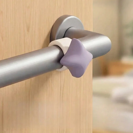 3Pcs Soft Silicone Door Knob Anti Collision Pad, Shock Absorbing Wall Protector Door Stopper For Home Office