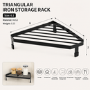 1Pcs Corner Shelf & Cabinet Organizer, Iron Triangular Counter Shelf for Spice Rack Organizer, Kitchen & Bathroom