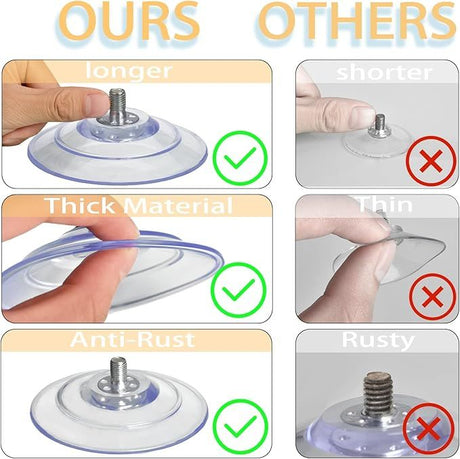 Large Suction Cup with Screws 3.4