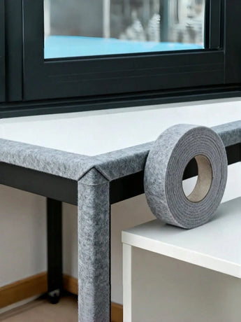 1 Roll 7cm*50cm Gray Self Adhesive Felt Moisture Absorbing Strip, Window Condensation Prevention Sealing Tape