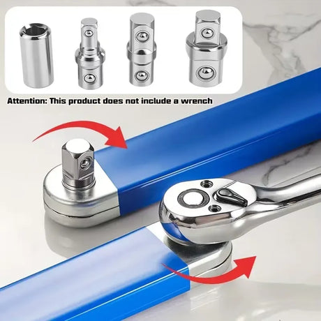 4pcs Socket Adapter Set, Extension Wrench Adapter, Ratchet Wrench Socket Adapter, 1/4