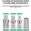 4pcs Socket Adapter Set, Extension Wrench Adapter, Ratchet Wrench Socket Adapter, 1/4", 3/8", 1/2" Drive Size Converter-With Ended Heads, Suitable for Power Drill Bits And Wrenches