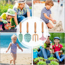 Garden Tools, Leaf Shape Set, Wooden Handle Kit with Durable Build, Shovel Rake Set with Easy Grip, Outdoor Toys, Suitable for Beach Sand Play Yard Sandbox Lawn Activities