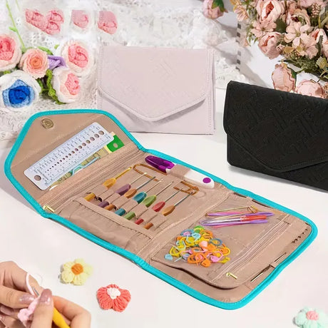 Crochet Hook Case - Foldable Organizer - Knitting & Crochet Supplies Accessory