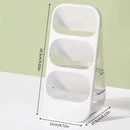 3-Tier Large Capacity Kitchen Utensil Organizer – Minimalist Desktop Storage Box for Kitchen, Bedroom, Living Room & More (White)