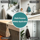 2PCS Kitchen Towel Clips, Expandable Towel Holder, Towel Grabber, Towel Clips for Bathroom, No Drill Installation, Durable Material for Kitchen and Bathroom Organization
