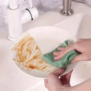Multi-Purpose Bamboo Fiber Dish Cloth Set of 5, Super Water Absorbent Oil Stain Remover Cleaning Rags for Kitchen, Bathroom, Car Interior & Pet Wiping(40*40cm)