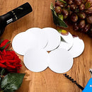50 Pieces Silver Wine Pourer Liquor Stopping Pouring Discs Aluminum Foil Wine Whisky Pourer Thin Reusable Spout Disks for Beverage Beer Liquid Dispenser Bar Party Gift