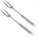 2pcs Stainless Steel Carving Fork for Meat, Heavy-Duty Long Heat-Resistant Handle for Grilling Cooking Serving BBQ