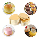 100pcs Mini Round Golden Cardboard Cake Base, Disposable Cupcake Boards 3.5in/9cm for Wedding Birthday Party