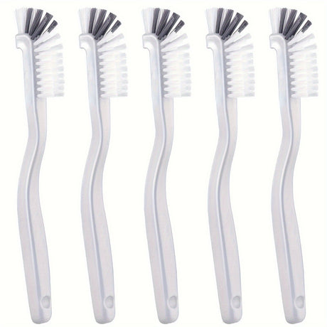 5Pcs Dish Brush Bottle Bathroom Scrub Brushes Kitchen Cleaning Brush Right Angle Kitchen Brush Sink Household Pot Pan Edge Corners Tile Lines Brush with Stiff Bristles