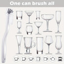 5Pcs Dish Brush Bottle Bathroom Scrub Brushes Kitchen Cleaning Brush Right Angle Kitchen Brush Sink Household Pot Pan Edge Corners Tile Lines Brush with Stiff Bristles