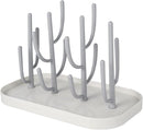 Countertop Bottle Drying Rack with Removable Base, Multi-purpose Detachable Storage Dryer Stand for Water Bottles Mugs and Small Gadgets, Gray