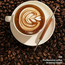 2pcs Premium Rosewood Handle Latte Art Needles, Stainless Steel Coffee Decorating Tools for Cafes Restaurants