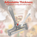 Cheese Slicer with 8 Wires Stainless Steel Adjustable Handheld Butter Block Cutter for Cheddar Gruyere Mozzarella Kitchen Slicing Tools