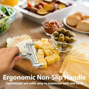 Cheese Slicer with 8 Wires Stainless Steel Adjustable Handheld Butter Block Cutter for Cheddar Gruyere Mozzarella Kitchen Slicing Tools
