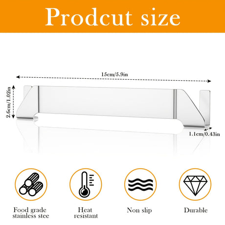 2 Pack Stainless Steel Griddle Spatula Stand, Grill Barbecue Tool Rack Hold Rack Griddle Accessories Holder for Blackstone, Camp Chef, Royal Gourmet, Outdoor Camping Picnic BBQ Essentials