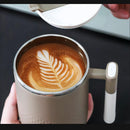 Travel Coffee Mug with Lid and Infuser, Stainless Steel Tea Strainer Thermos, 450ml Cup for Coffee and Tea