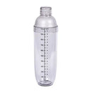 1PC Plastic Cocktail Shaker 1000ml for Home Bar, Drink Mixing Utensil with Transparent and Black Scale