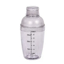 1PC Plastic Cocktail Shaker 300ml for Home Bar, Drink Mixing Utensil with Transparent and Black Scale