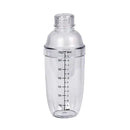 1PC Plastic Cocktail Shaker 700ml for Home Bar, Drink Mixing Utensil with Transparent and Black Scale