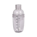 1PC Plastic Cocktail Shaker 500ml for Home Bar, Drink Mixing Utensil with Transparent and Black Scale