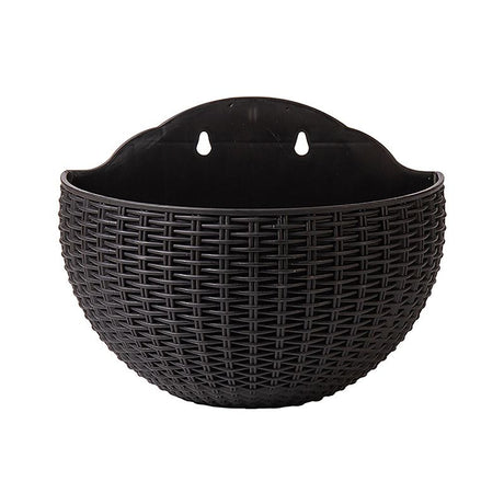 Exquisite Wall Flower Pot, Plastic Hanging Planter for Outdoor Garden Balcony, Home Decor Bucket Planter S
