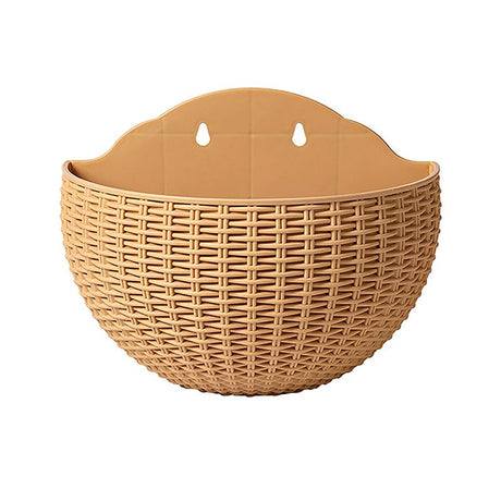 Exquisite Wall Flower Pot, Plastic Hanging Planter for Outdoor Garden Balcony, Home Decor Bucket Planter S