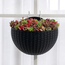 Exquisite Wall Flower Pot, Plastic Hanging Planter for Outdoor Garden Balcony, Home Decor Bucket Planter S
