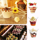 40PCS 100ML Disposable Plastic Dessert Cups, Transparent Party Tableware for Birthday and Christmas Celebrations at Home