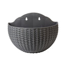Exquisite Wall Flower Pot, Plastic Hanging Planter for Outdoor Garden Balcony, Home Decor Bucket Planter S