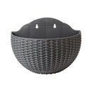 Exquisite Wall Flower Pot, Plastic Hanging Planter for Outdoor Garden Balcony, Home Decor Bucket Planter S
