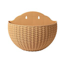 Exquisite Wall Flower Pot, Plastic Hanging Planter for Outdoor Garden Balcony, Home Decor Bucket Planter L