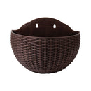 Exquisite Wall Flower Pot, Plastic Hanging Planter for Outdoor Garden Balcony, Home Decor Bucket Planter S