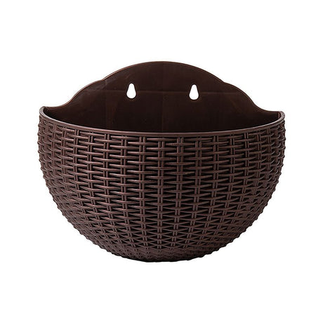 Exquisite Wall Flower Pot, Plastic Hanging Planter for Outdoor Garden Balcony, Home Decor Bucket Planter S