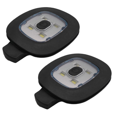 2 USB Rechargeable Hat Lights, Interchangeable Headlamp for Cap, DIY Hat Light for Men and Women