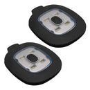 2 USB Rechargeable Hat Lights, Interchangeable Headlamp for Cap, DIY Hat Light for Men and Women