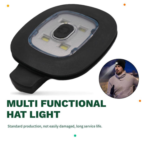 2 USB Rechargeable Hat Lights, Interchangeable Headlamp for Cap, DIY Hat Light for Men and Women