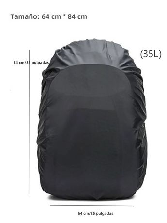 Waterproof Rain Cover for Large Camping and Cycling Backpack with Pull Rod, Dust and Mud Cover for School fit for 55-65L Blue