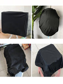 Waterproof Rain Cover for Large Camping and Cycling Backpack with Pull Rod, Dust and Mud Cover for School 55-65L black