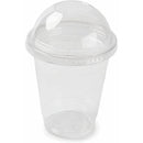 100pcs 500 ml Transparent Cups with Lids, Durable and Leak-Proof for Smoothies and Shakes lid with holes