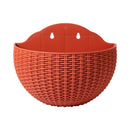 Exquisite Wall Flower Pot, Plastic Hanging Planter for Outdoor Garden Balcony, Home Decor Bucket Planter L