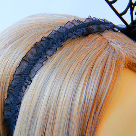 Halloween Spider Headband Spiderweb Hair Hoop Halloween Party Cosplay Masquerade Costume Accessory (Black)
