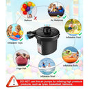 Electric Air Pump,Portable Inflator and Deflator with 3 Nozzles for Air Mattress Beds,Inflatable Cushions,Pool Floats,Boats,inflatable pool,Toys and Outdoor Camping,110V AC/12V DC