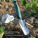 Garden Tools Set, 3 Piece Heavy Duty Gardening Tools Cast Aluminum with Soft Rubberized Non-Slip Handle, Durable Garden Hand Tools