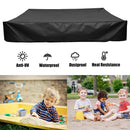 200X200cm 420D Heavy Duty Sandbox with Cover, Sand Coxes for Kids Outdoor Square Sandboxes Sandpit Cover (Black), Cover Only