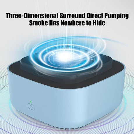 2-in-1 Multifunctional Smokeless Ashtray Air Purifier USB Rechargeable Ashtray Home Ashtrays Portable Ash Tray  (Blue)