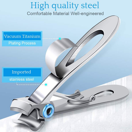 Nail Clippers for Thick Nails - Pretty Wide Jaw Opening Oversized Nail Clippers, Stainless Steel Heavy Duty , Extra Large
