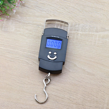 110lb/50kg Fish Scales Backlit LCD Portable Electronic Balance Digital Fishing Scale Hanging Scale with Measuring Tape Ruler
